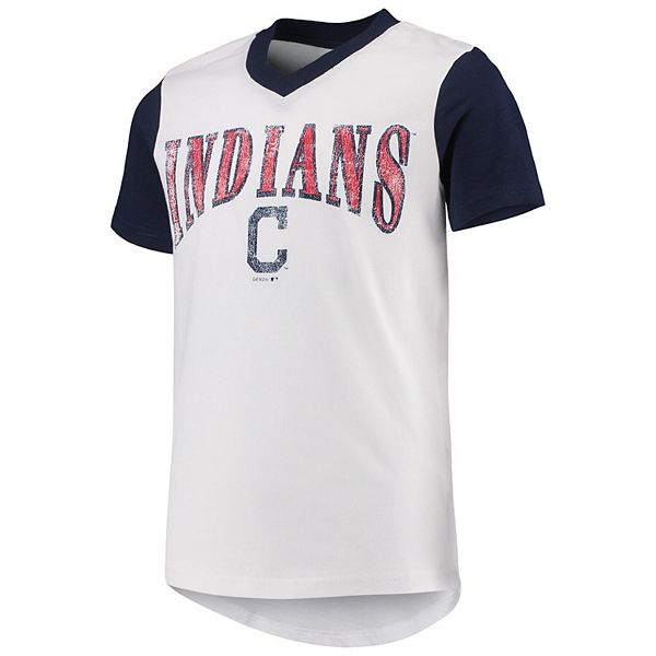 Outerstuff Youth Navy Cleveland Indians in The Pros T-Shirt Size: Large