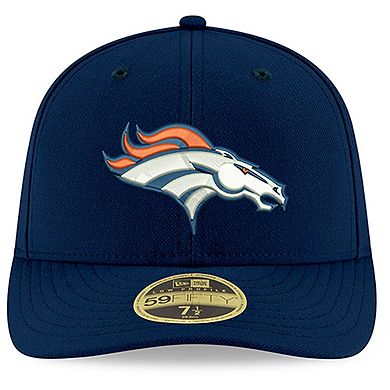 Men's New Era Navy Denver Broncos Omaha Low Profile 59FIFTY Structured Hat