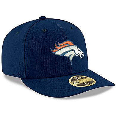 Men's New Era Navy Denver Broncos Omaha Low Profile 59FIFTY Structured Hat