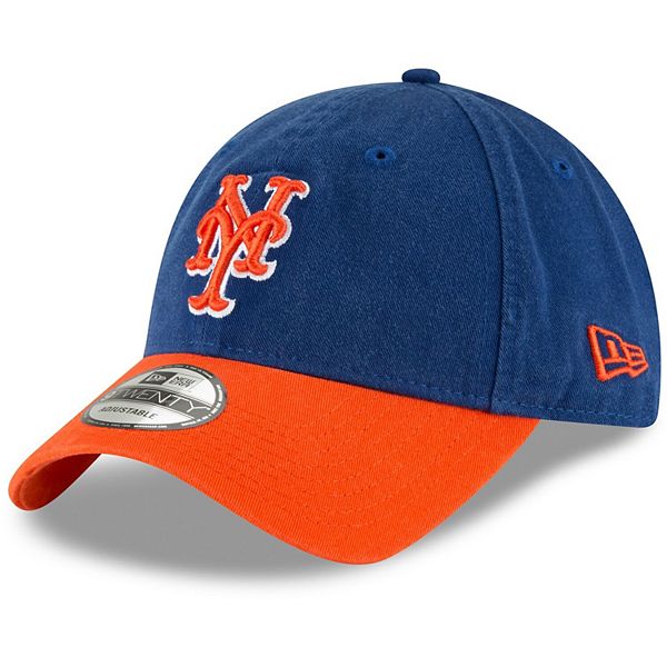 Men's New Era Royal/Orange New York Mets Core Classic Secondary 9TWENTY ...