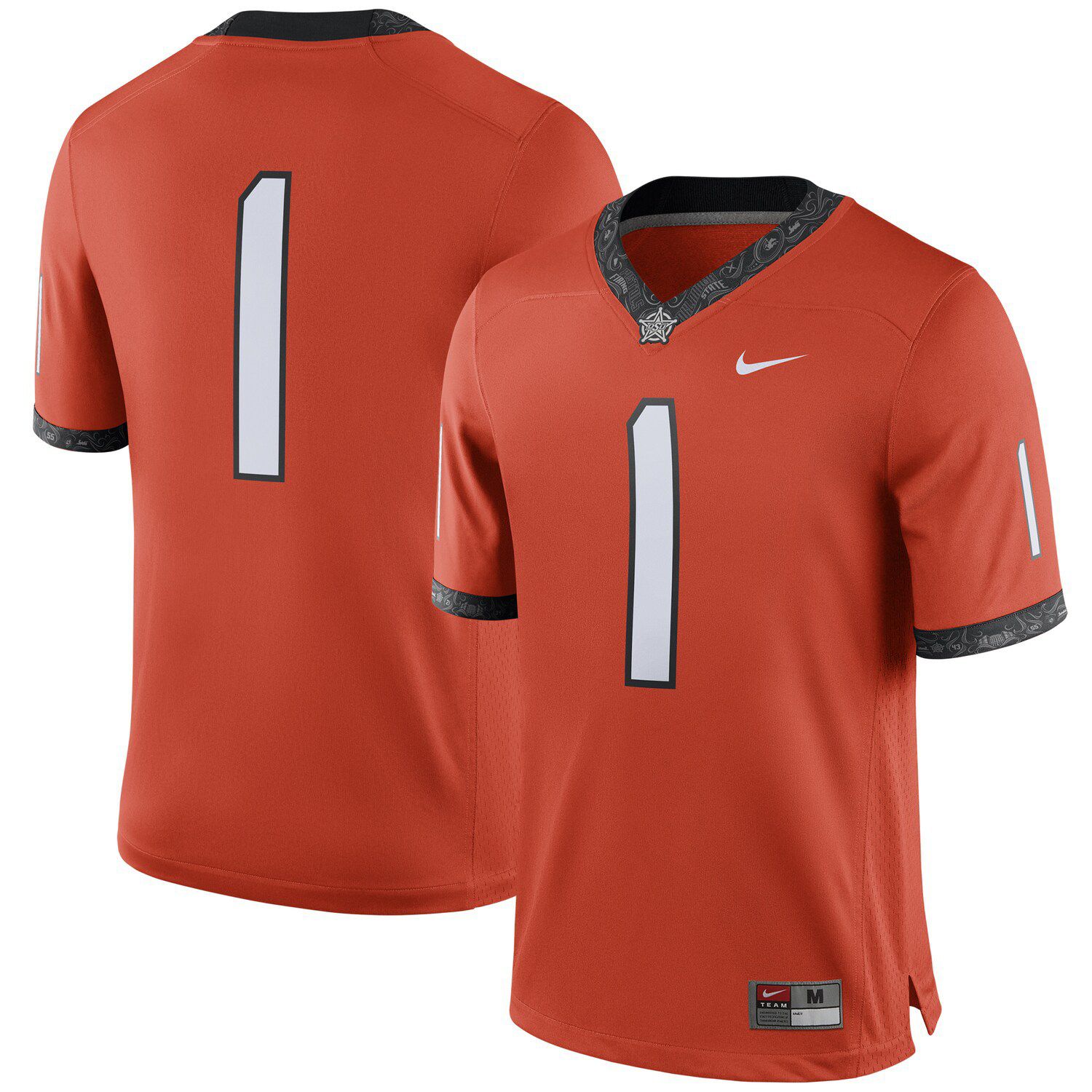 men's nike heather gray oklahoma state cowboys alternate jersey therma pullover hoodie