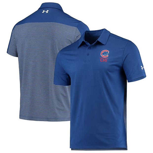 Chicago Cubs Mens 3 Button Dri-fit Polo Shirt