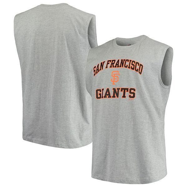 Men's Majestic Heathered Gray San Francisco Giants Big & Tall