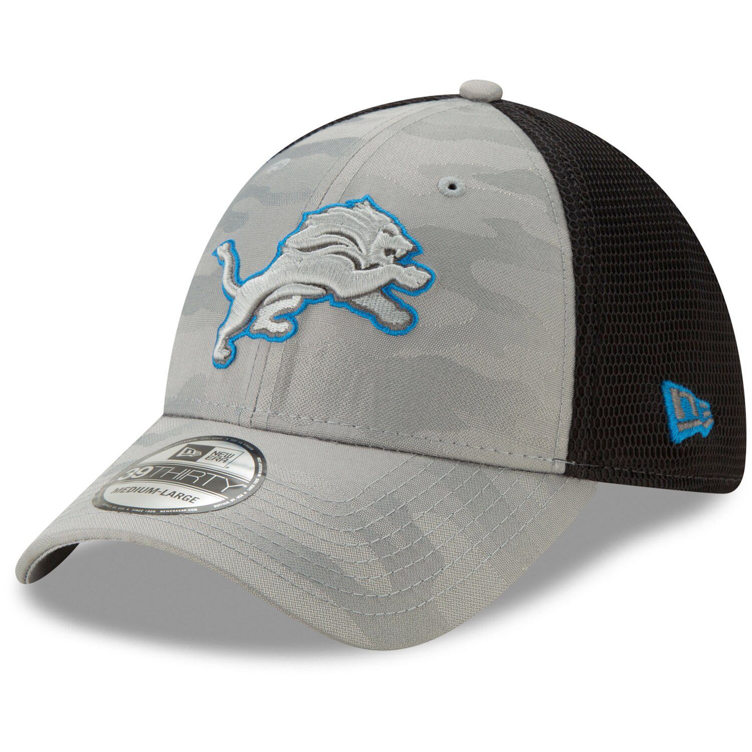 camo detroit lions hat