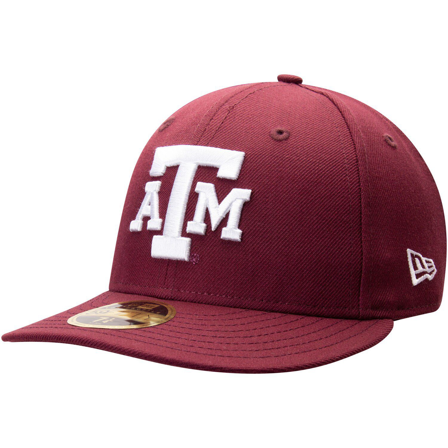 maroon fitted hat