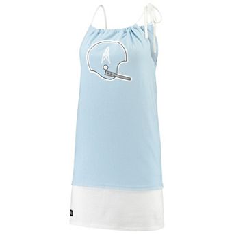 Women's Refried Tees Light Blue Tennessee Titans Vintage Tank Top Dress