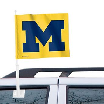 Michigan Wolverines WinCraft 12" x 15" Double-Sided Car Flag