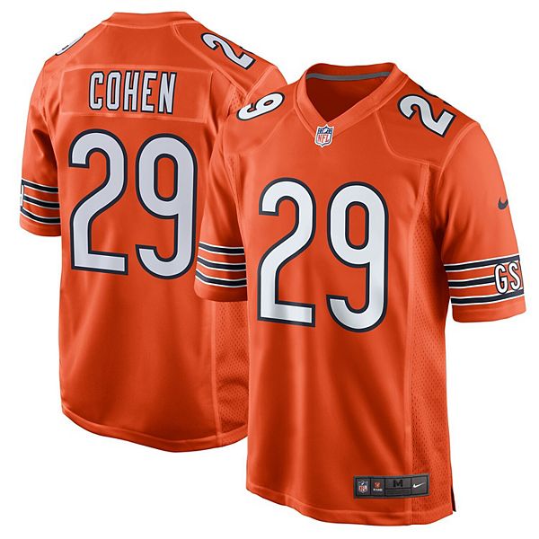 Men's Nike Tarik Cohen Orange Chicago Bears Alternate Game Jersey