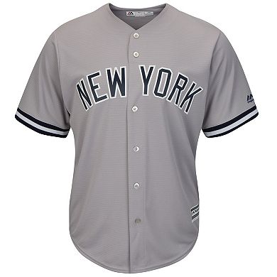 Men's Majestic Giancarlo Stanton Gray New York Yankees Cool Base Replica Player Jersey