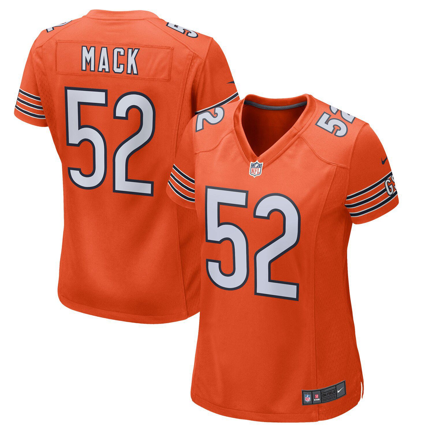 Nike Khalil Mack Orange Chicago Bears 
