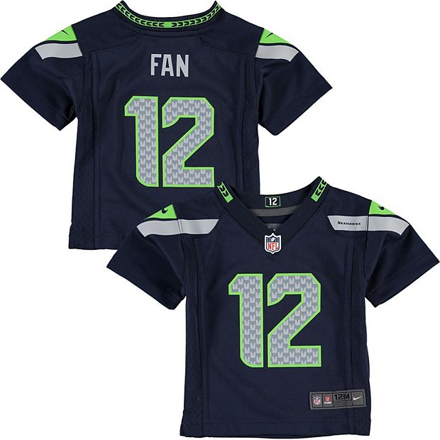 Infant Seattle Seahawks Nike 12s College Navy Team Color Game Jersey