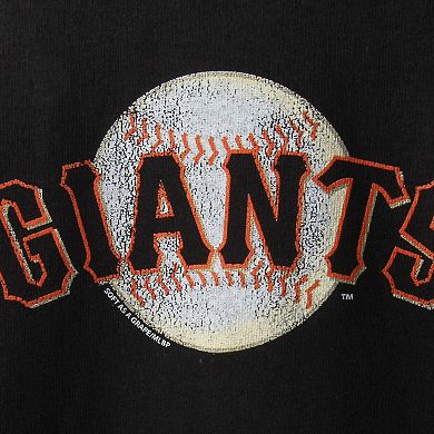 San Francisco Giants Youth Distressed Logo T-Shirt - Black