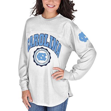 Women's White North Carolina Tar Heels Edith Long Sleeve T-Shirt