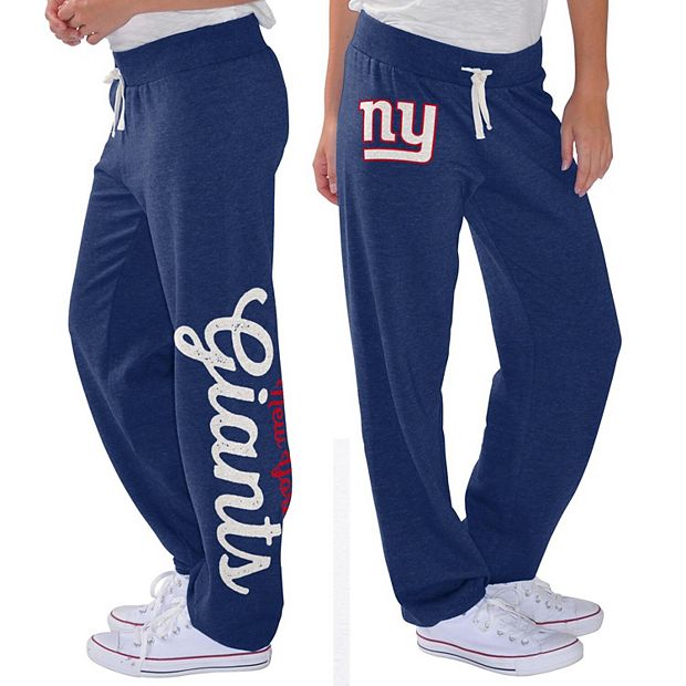 NY Giants Warm Up Lounge Pants Sweatpants Blue NFL Juniors size L