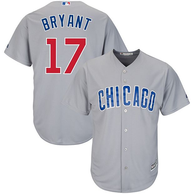 Men's Majestic Kris Bryant Gray Chicago Cubs Cool Base Player Jersey