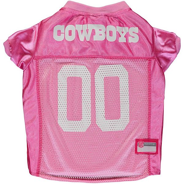 Pink Dallas Cowboys Mesh Dog Jersey