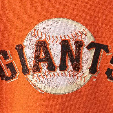 San Francisco Giants Youth Distressed Logo T-Shirt - Orange