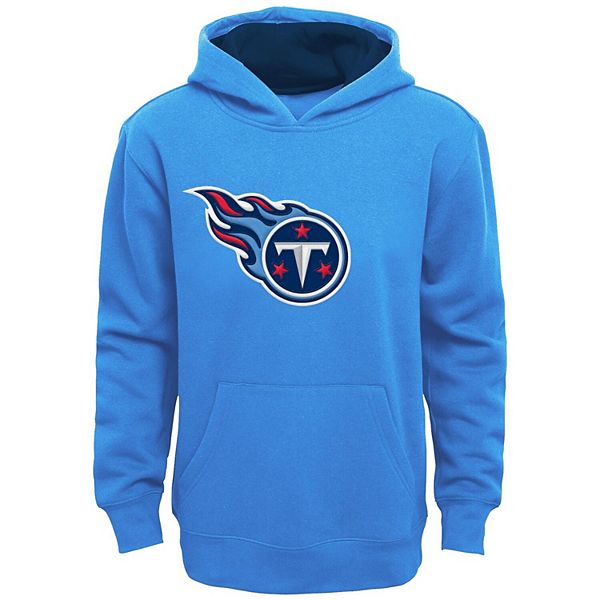 Men's Tennessee Titans New Era Light Blue/White Third Down Split Raglan  Pullover Hoodie