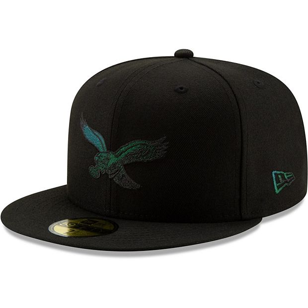 Men's New Era Black Philadelphia Eagles Historic Color Dim 59FIFTY