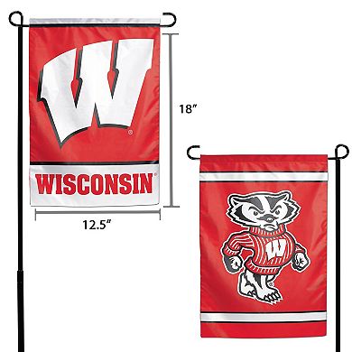 WinCraft Wisconsin Badgers 12" x 18" Double-Sided Garden Flag