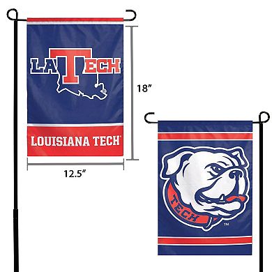 "WinCraft Louisiana Tech Bulldogs 12"" x 18"" Double-Sided Garden Flag"