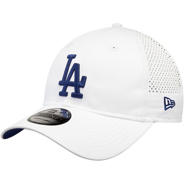 Men's New Era White Los Angeles Dodgers Perforated Pivot 9TWENTY ...