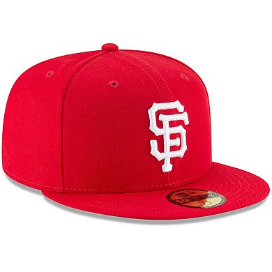 Men's New Era Red San Francisco Giants Fashion Color Basic 59FIFTY Fitted Hat