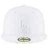 Men's New Era White Los Angeles Dodgers Primary Logo Basic 59FIFTY Fitted Hat
