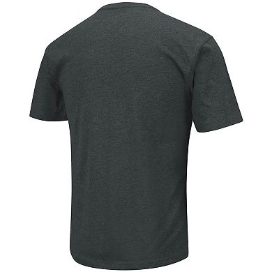 Men's Colosseum Black Iowa Hawkeyes State Outline T-Shirt