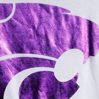 Women's Colosseum White Kansas State Wildcats Trey Dolman Long Sleeve T-Shirt