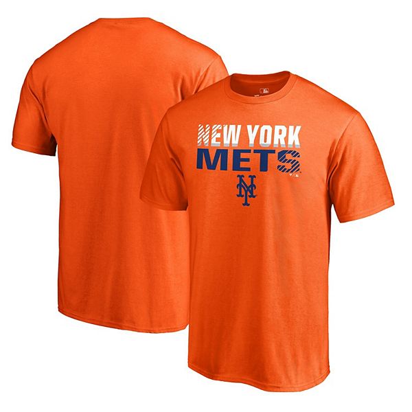 Men's Fanatics Branded Orange New York Mets Team Fade Out T-Shirt