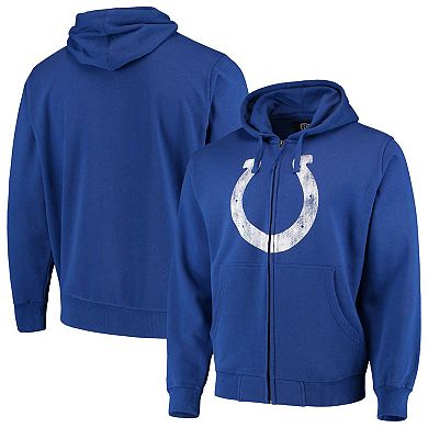 Men's G-III Sports by Carl Banks Royal Indianapolis Colts Primary Logo Full-Zip Hoodie
