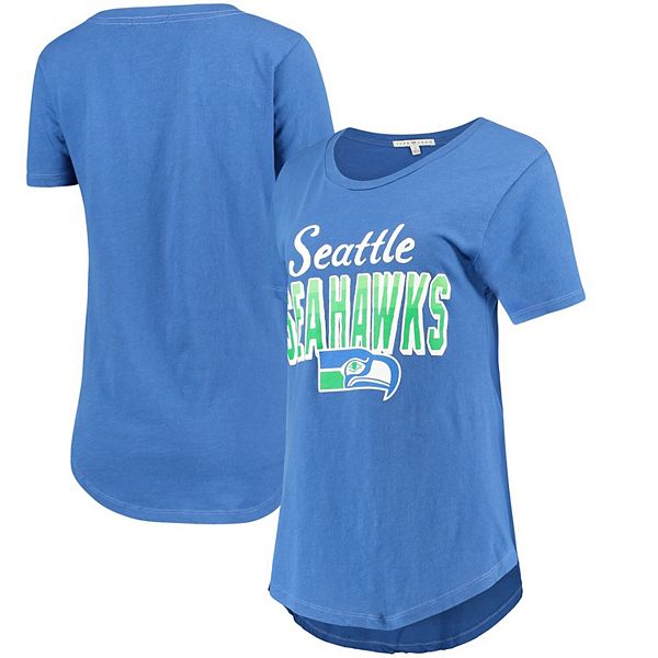 Women's Junk Food Royal Seattle Seahawks Game Time T-Shirt
