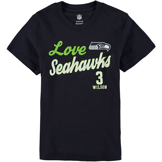 Russell Wilson Seattle Seahawks Name & Number T-Shirt