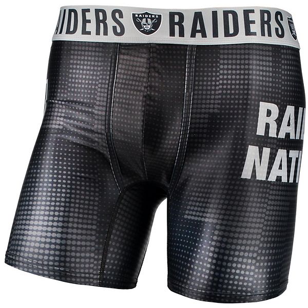 Las Vegas Raiders Men's Boxer Briefs Breathable Stretch Black Polyester  Briefs