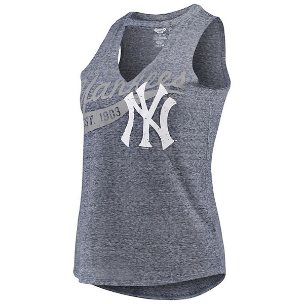 Women's Concepts Sport Navy New York Yankees Squad Keyhole Tank Top