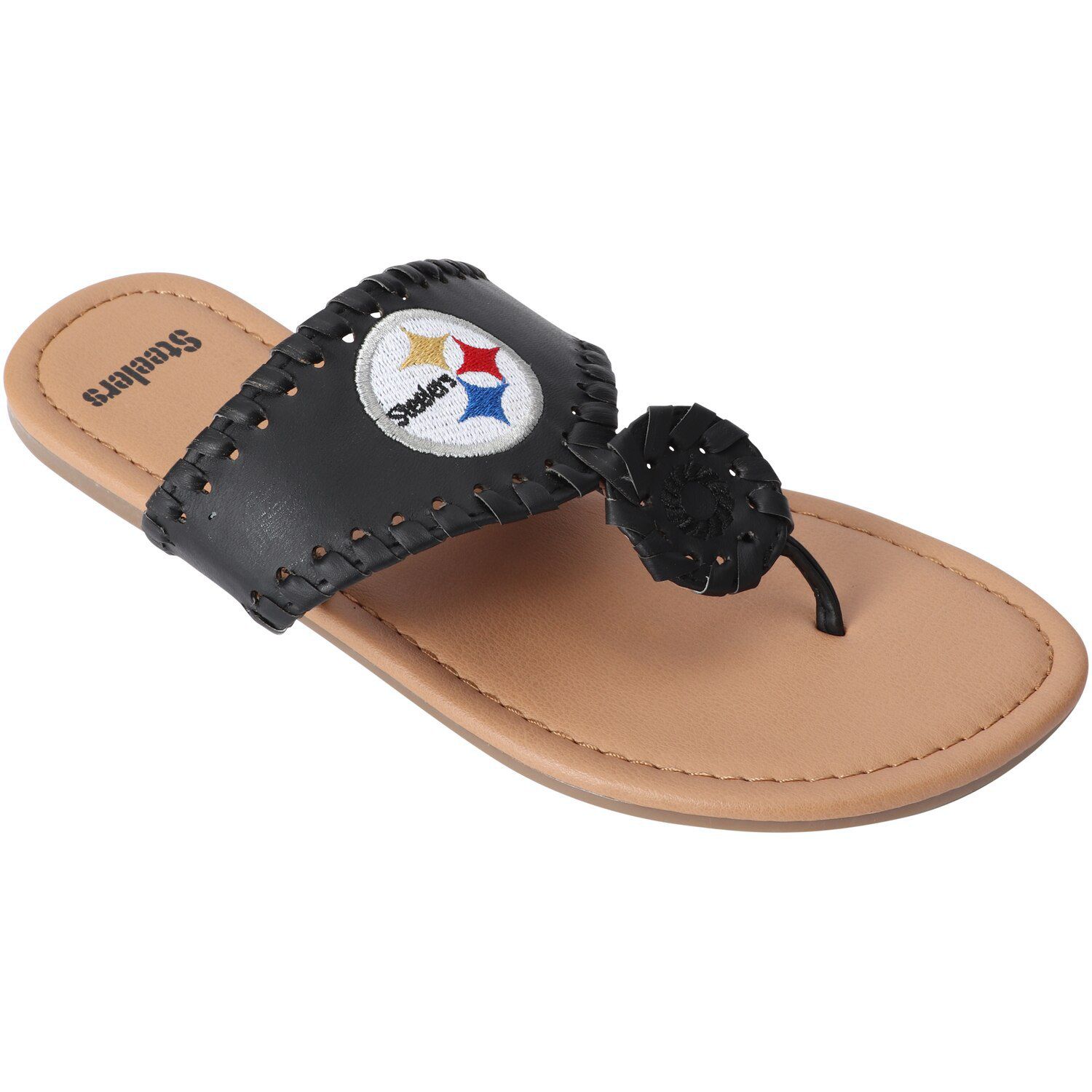 steelers flip flops womens
