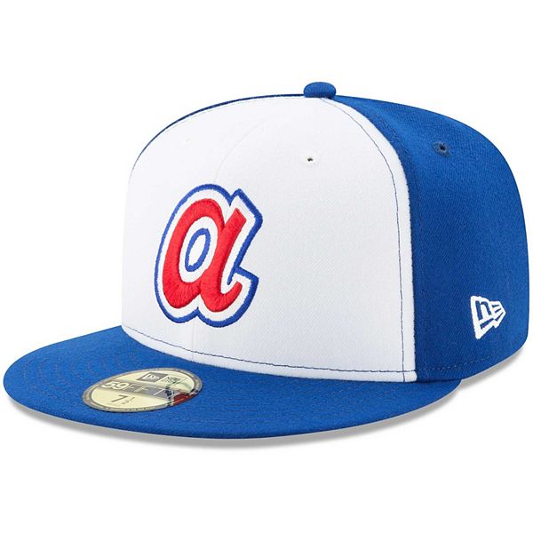 New Era White/Royal Atlanta Braves Cooperstown Collection 59FIFTY