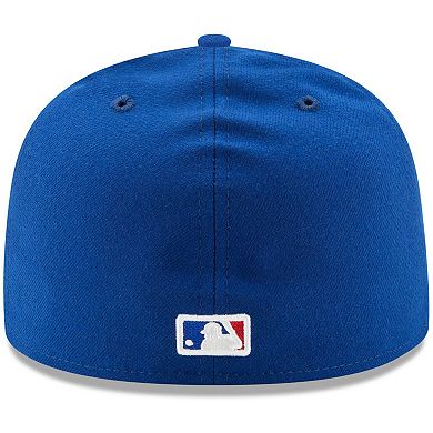 New Era White/Royal Atlanta Braves Cooperstown Collection 59FIFTY Fitted Hat