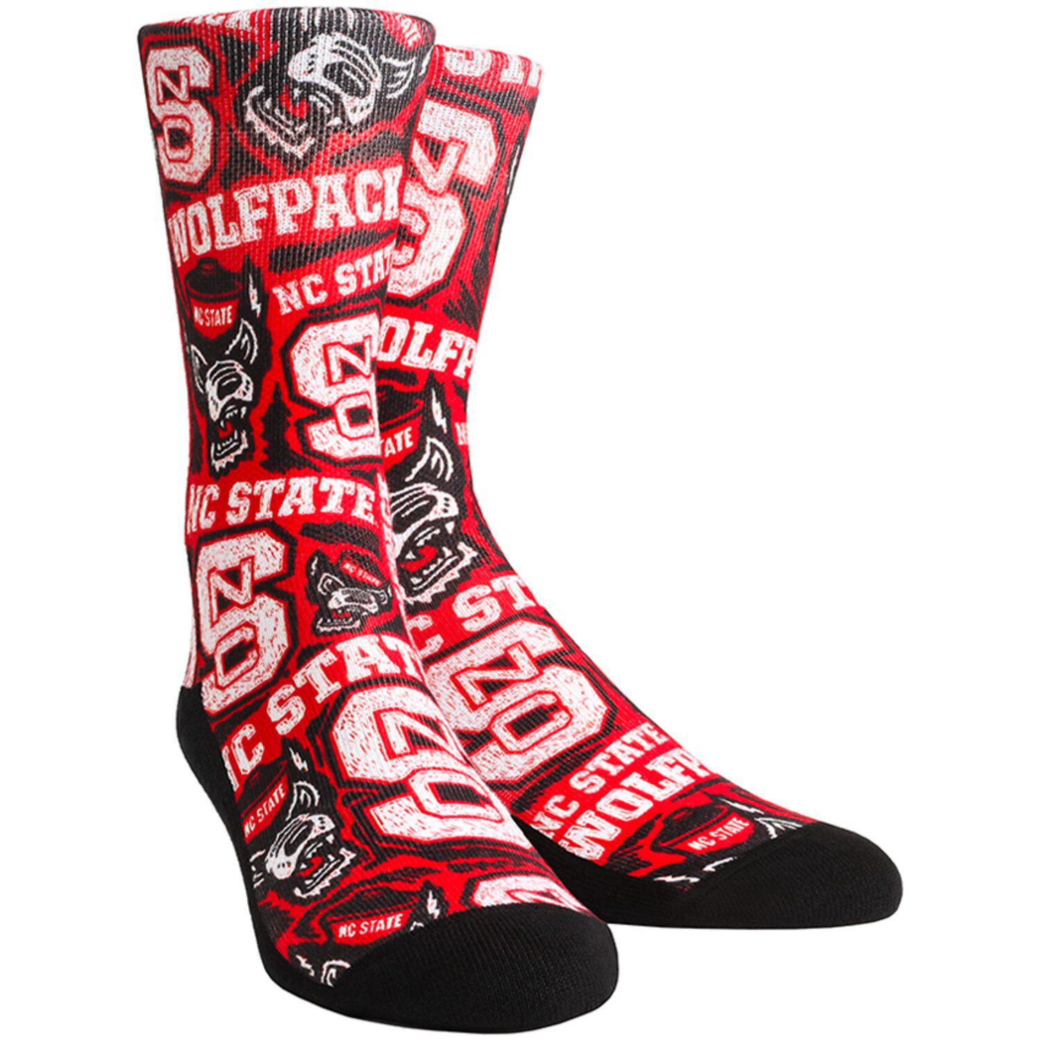 women's red crew socks