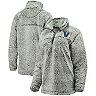 Women's Gray Villanova Wildcats Sherpa Super Soft Quarter Zip Pullover Jacket