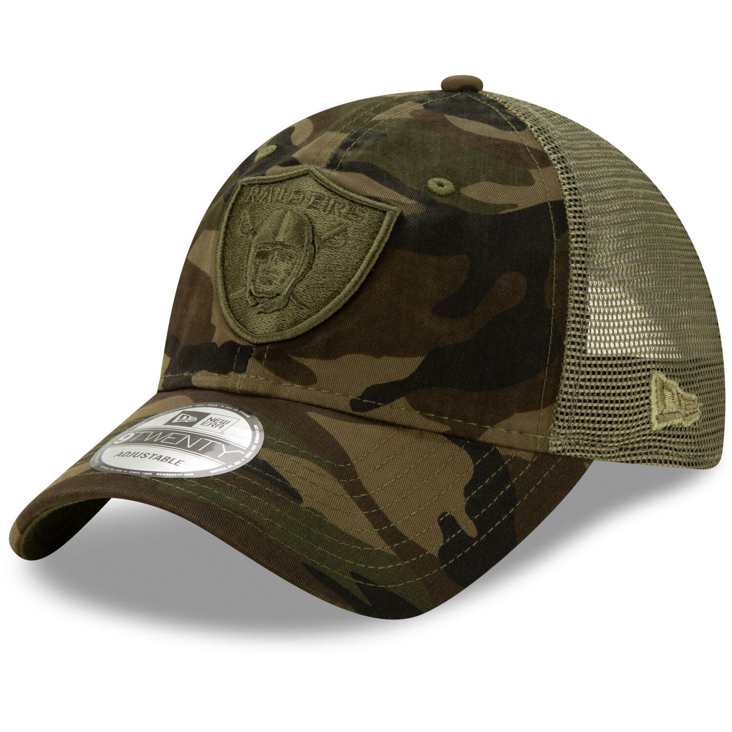 raiders camo snapback