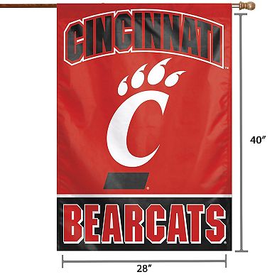 WinCraft Cincinnati Bearcats 28" x 40" Full Name Single-Sided Vertical Banner