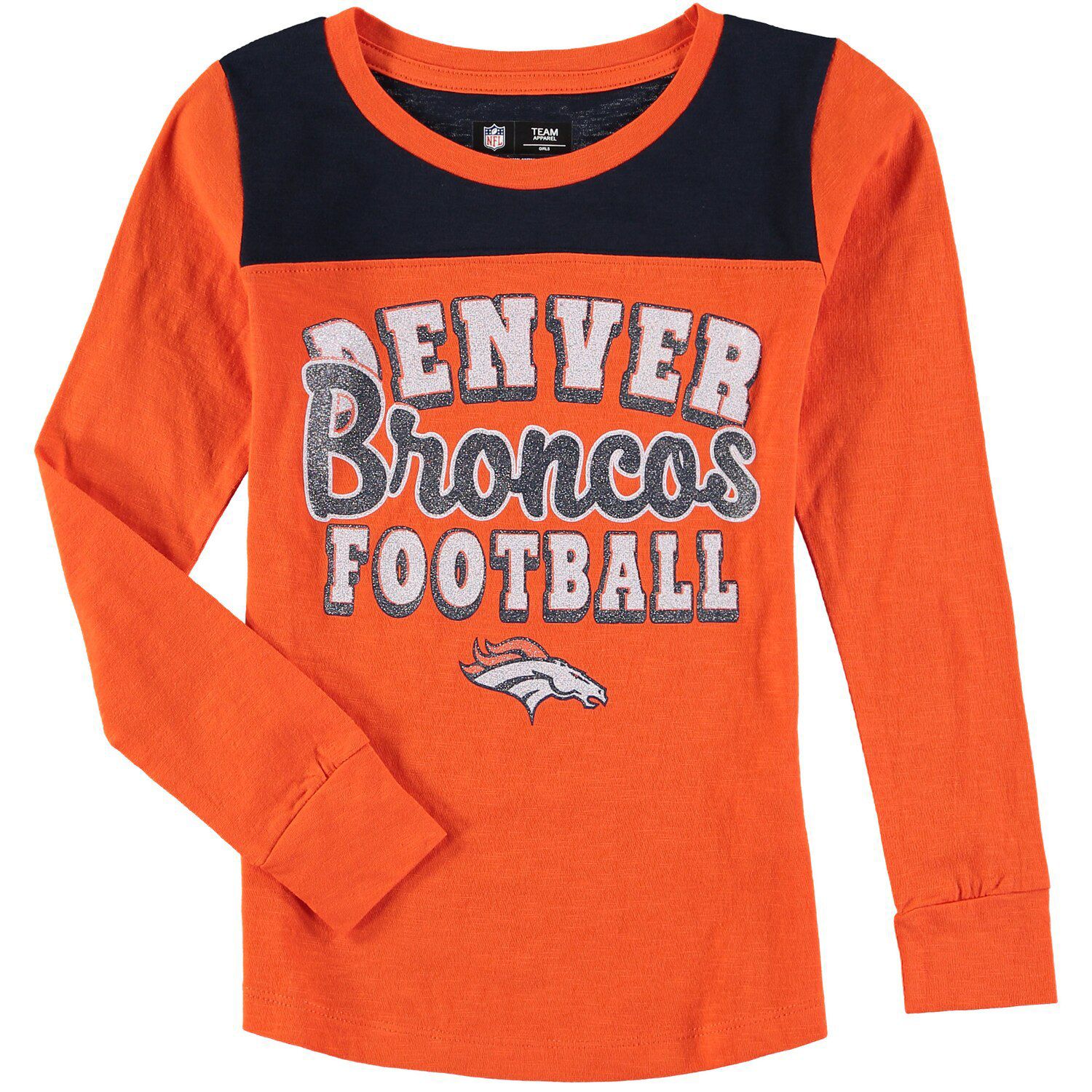 denver broncos youth long sleeve shirt