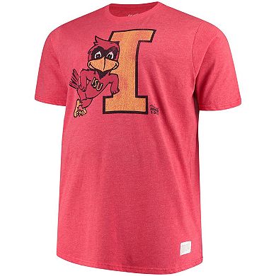 Men's Original Retro Brand Cardinal Iowa State Cyclones Big & Tall Mock Twist T-Shirt