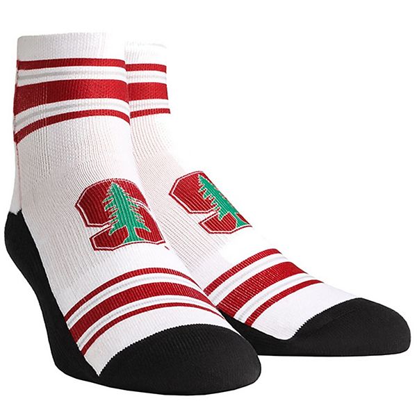 Youth Rock Em Socks Stanford Cardinal Classic Stripes Quarter Length Socks