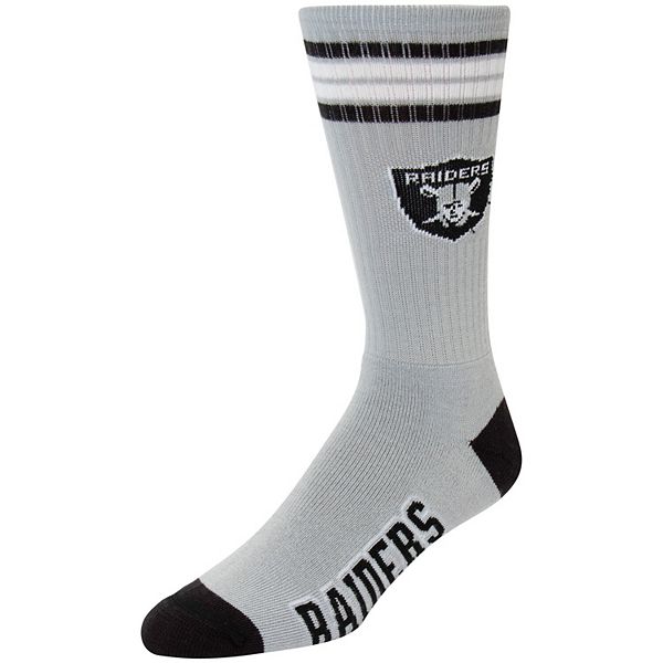 For Bare Feet Oakland Raiders Bar Stripe Vert Socks