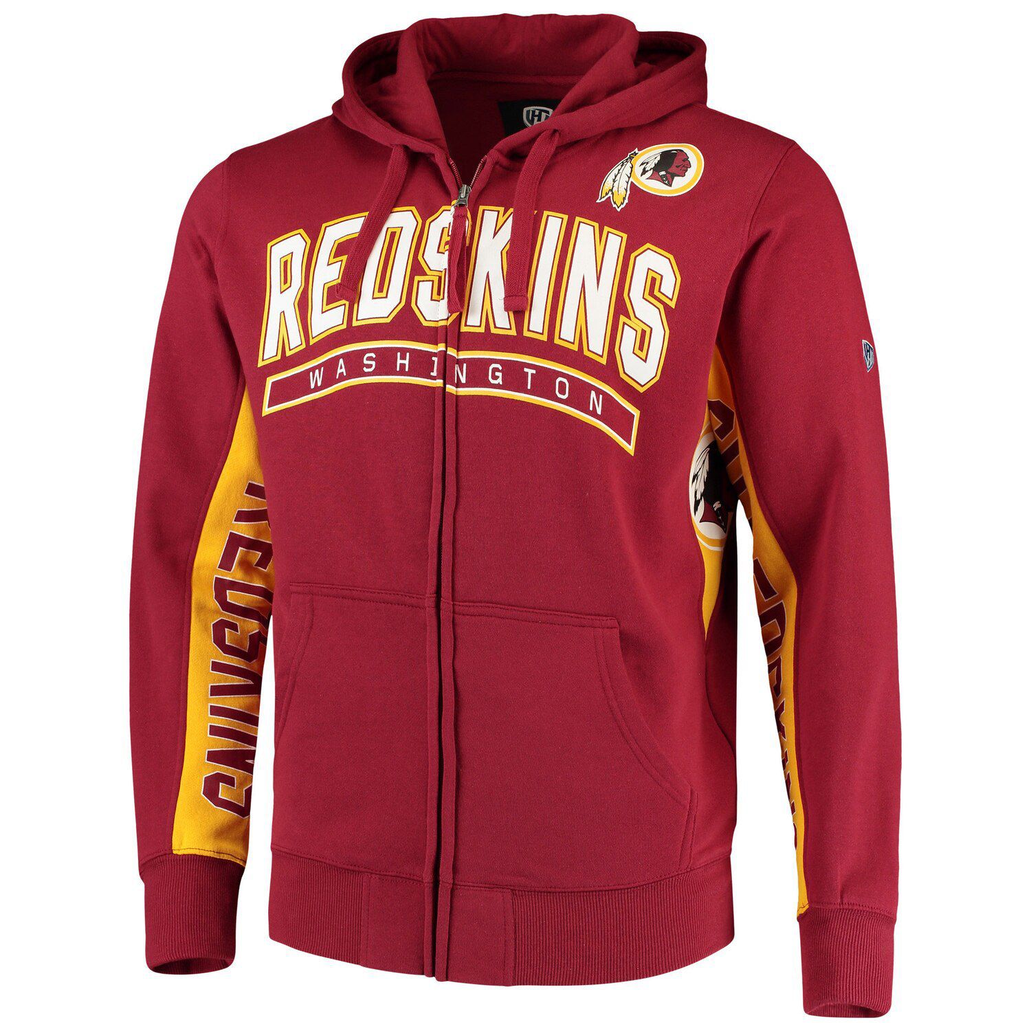 redskins zip up hoodie