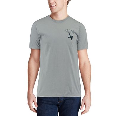Men's Gray Air Force Falcons Team Comfort Colors Campus Scenery T-Shirt
