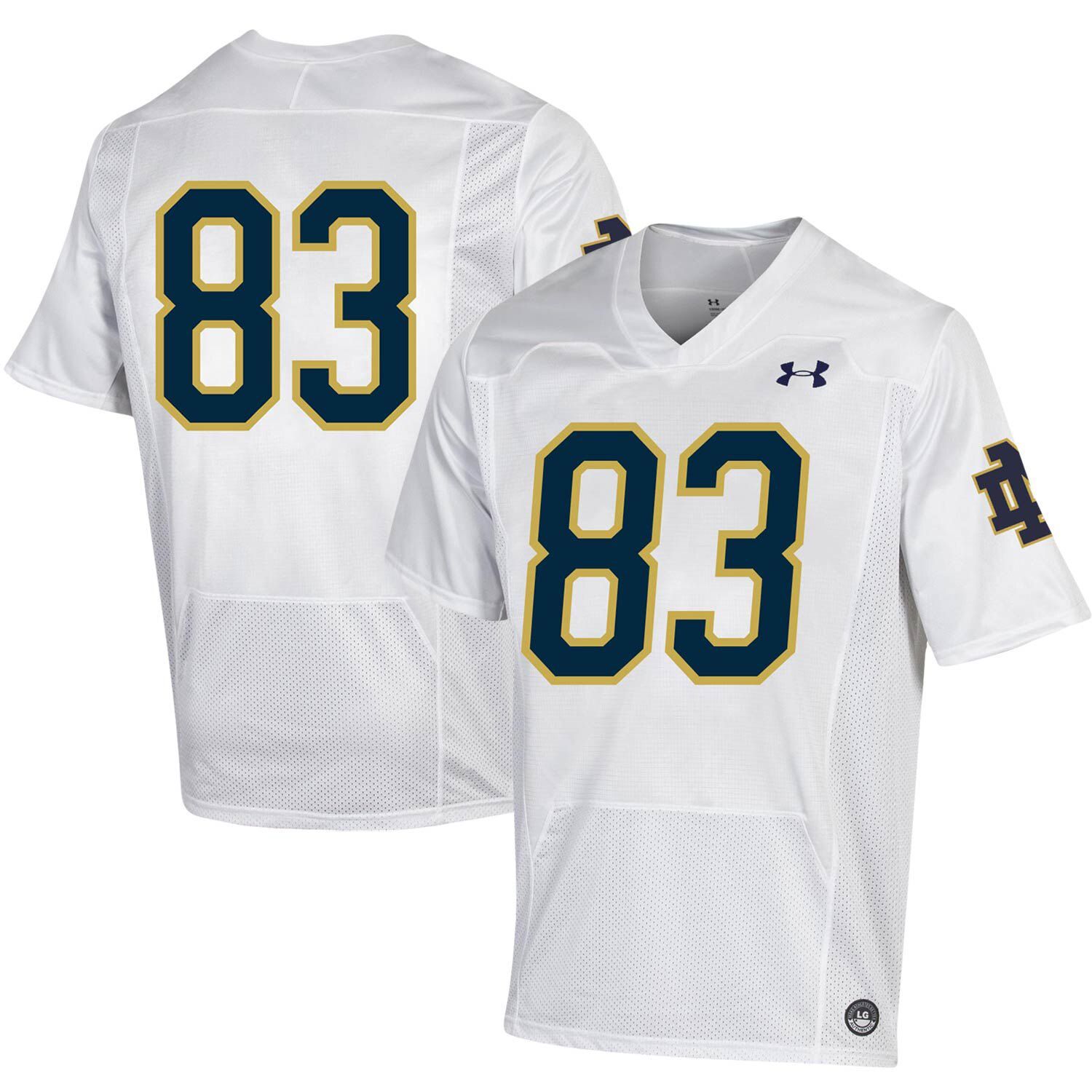 notre dame green under armour jersey